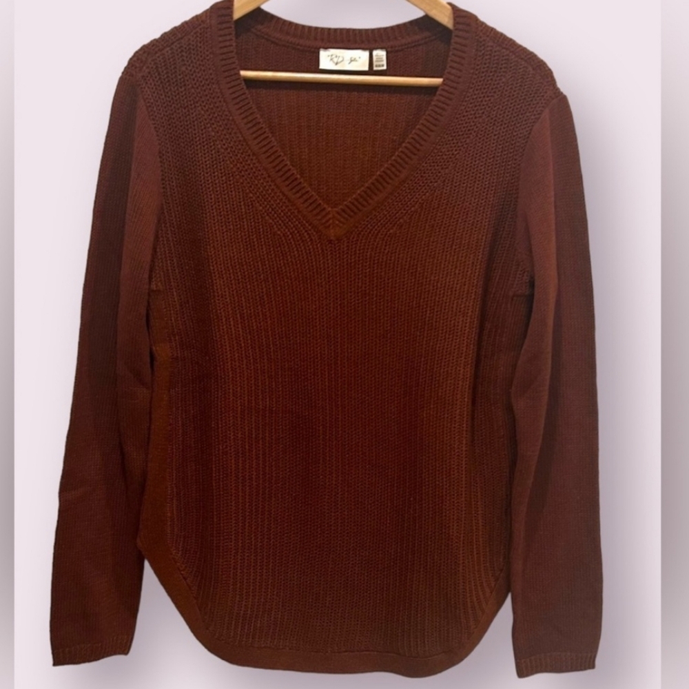 RD Style V-Neck Knit Sweater